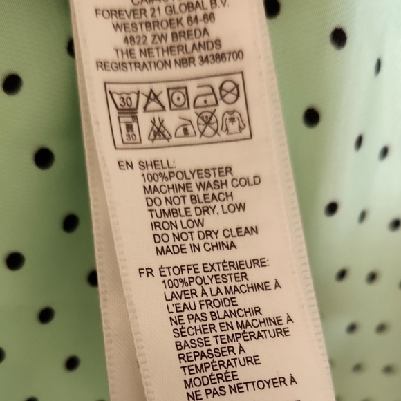 Forever 21 Mint Green Polka Dot Blouse - Picture 5 of 6